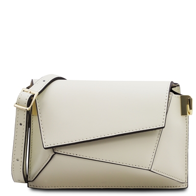 TL142253 Leather Shoulder Bag for Women - Beige